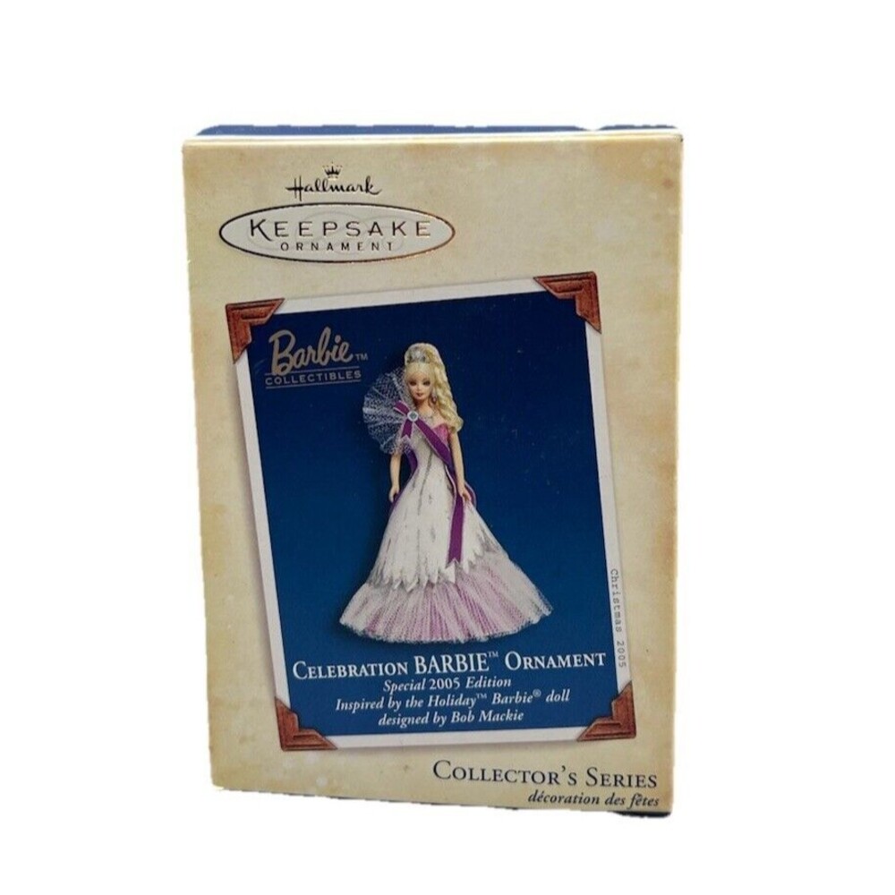 Hallmark Keepsake  Celebration Barbie Ornament Special 2005 Edition Bob Mackie‎